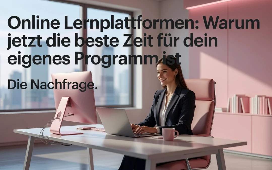 Professional header image for list-based article: Online Lernplattformen: Warum jetzt die beste Zeit für de...